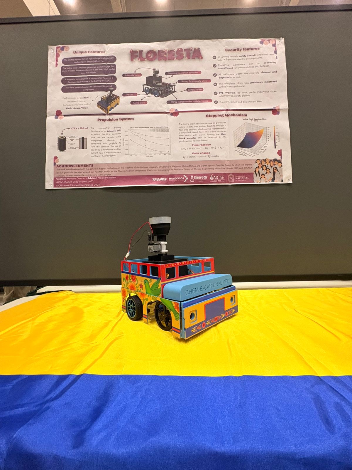El vehículo Chem-E-Car